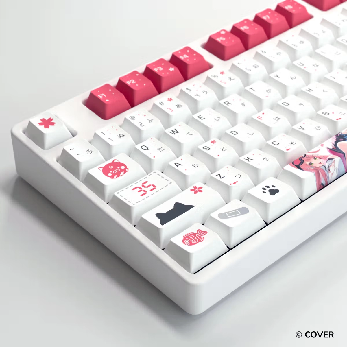 HYTE Sakura Miko Keycap Set and Desk Pad Bundle(WHITE)【預計2026年Q3到貨】 thumbnail 4