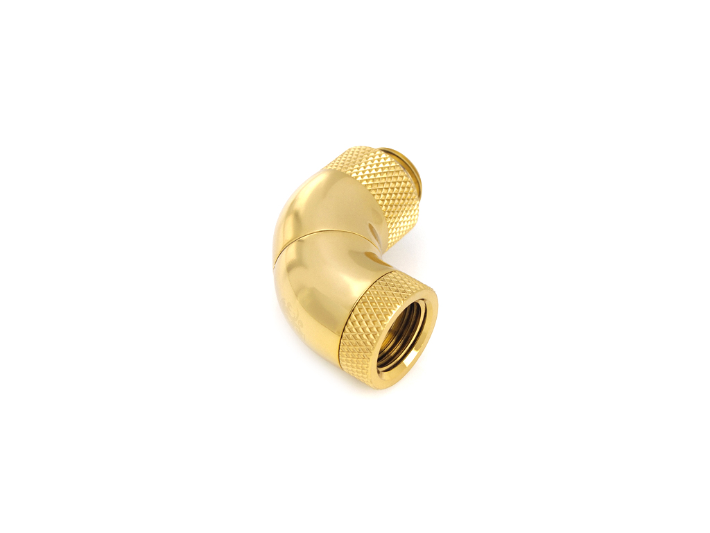 BITSPOWER G1/4"True Brass Triple Rotary 90-Degree IG1/4" Ext