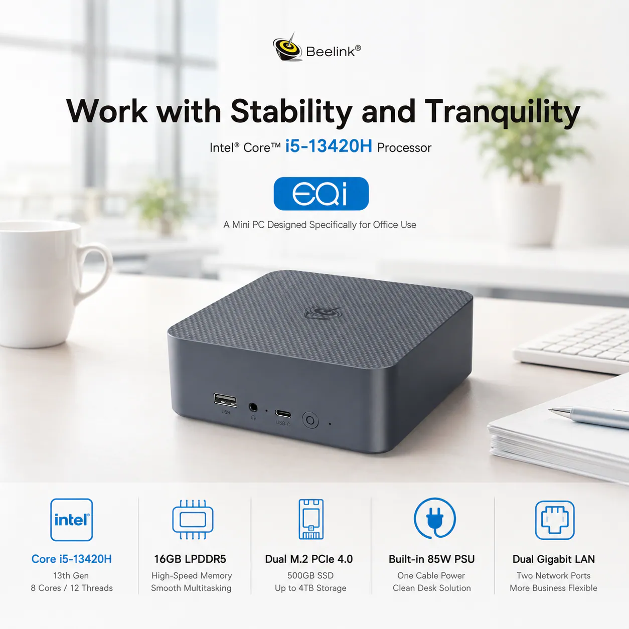 BEELINK EQi13-LP/13420H/16G/500G W11P thumbnail 2