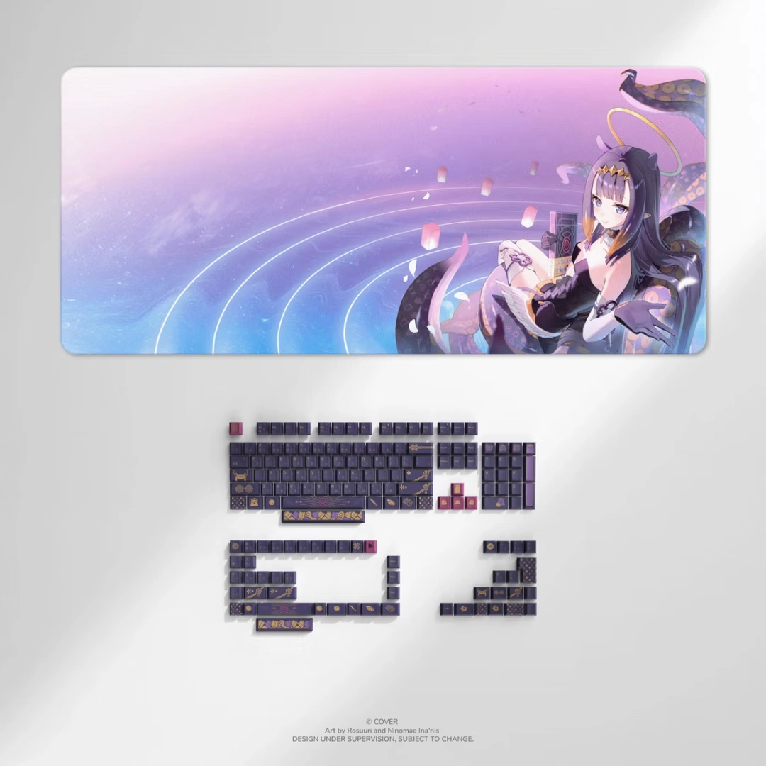 HYTE Ninomae Ina'nis Keycap Set and Desk Pad Bundle【預計2026年Q4到貨】