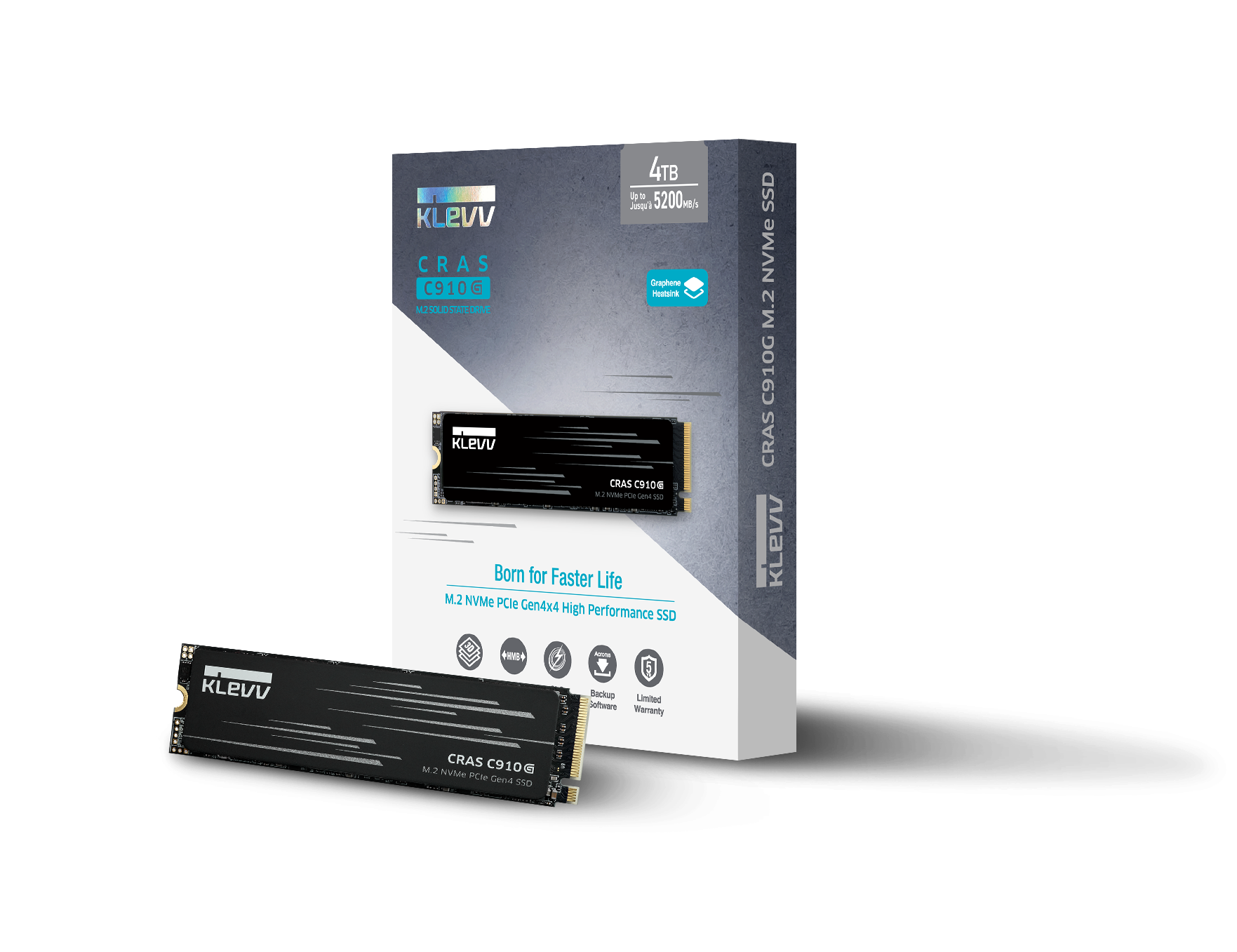 KLEVV CRAS C910G 2TB NVME M.2 SSD
