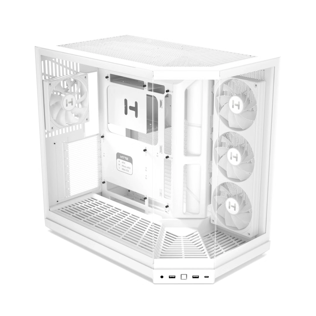 HYTE Y50 RGB ATX CASE SNOW WHITE thumbnail 11