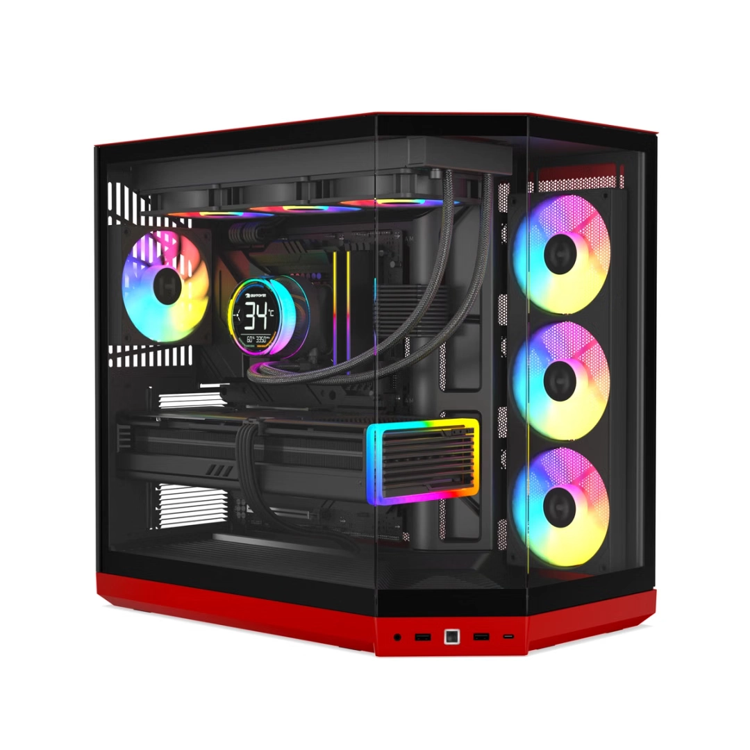 HYTE Y50 RGB ATX CASE BLACK CHERRY thumbnail 8