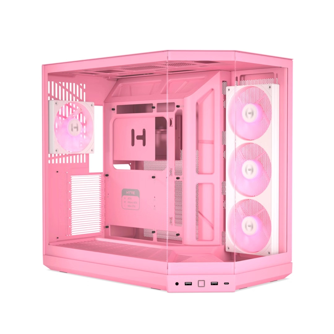 HYTE Y50 RGB ATX CASE STRAWBERRY MILK