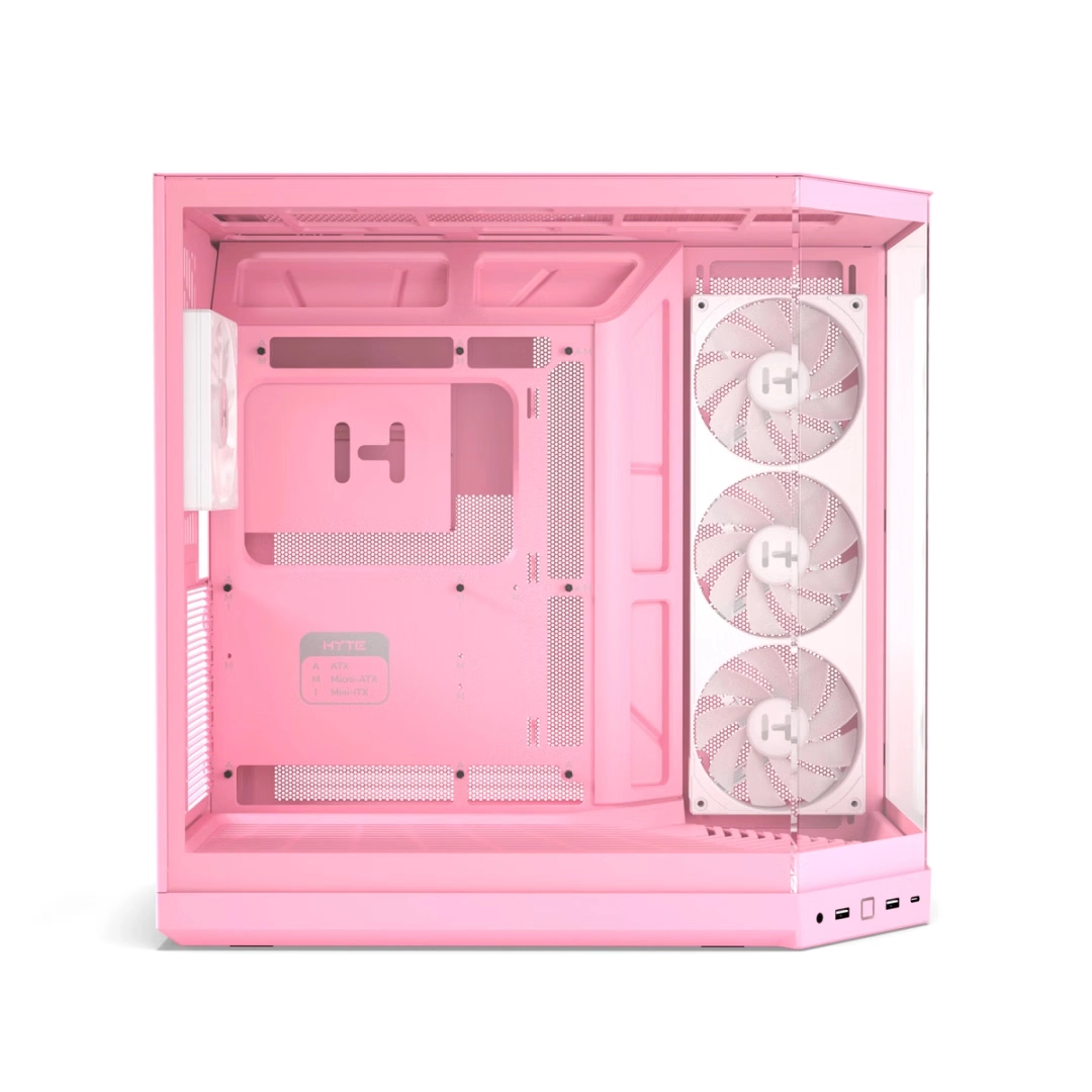 HYTE Y50 RGB ATX CASE STRAWBERRY MILK thumbnail 11