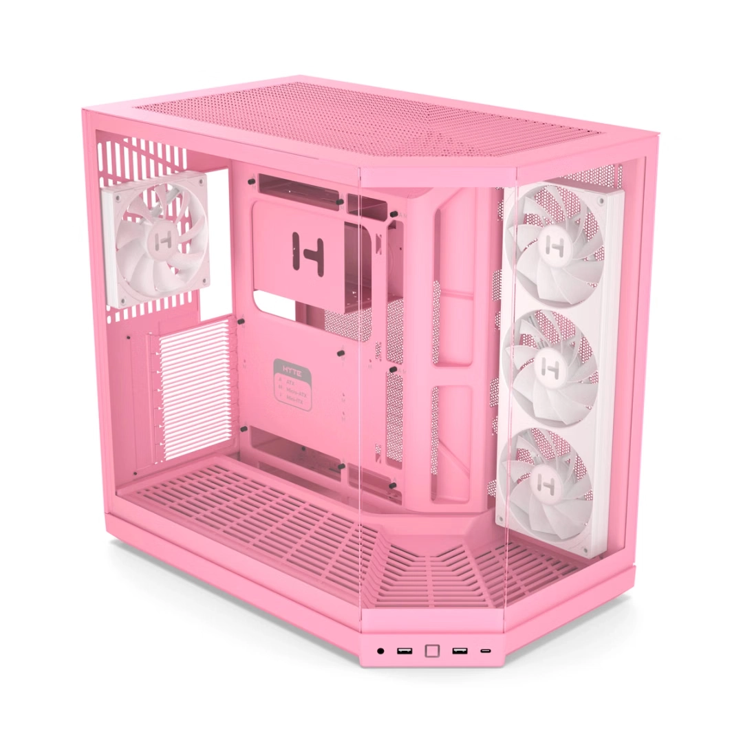 HYTE Y50 RGB ATX CASE STRAWBERRY MILK thumbnail 9
