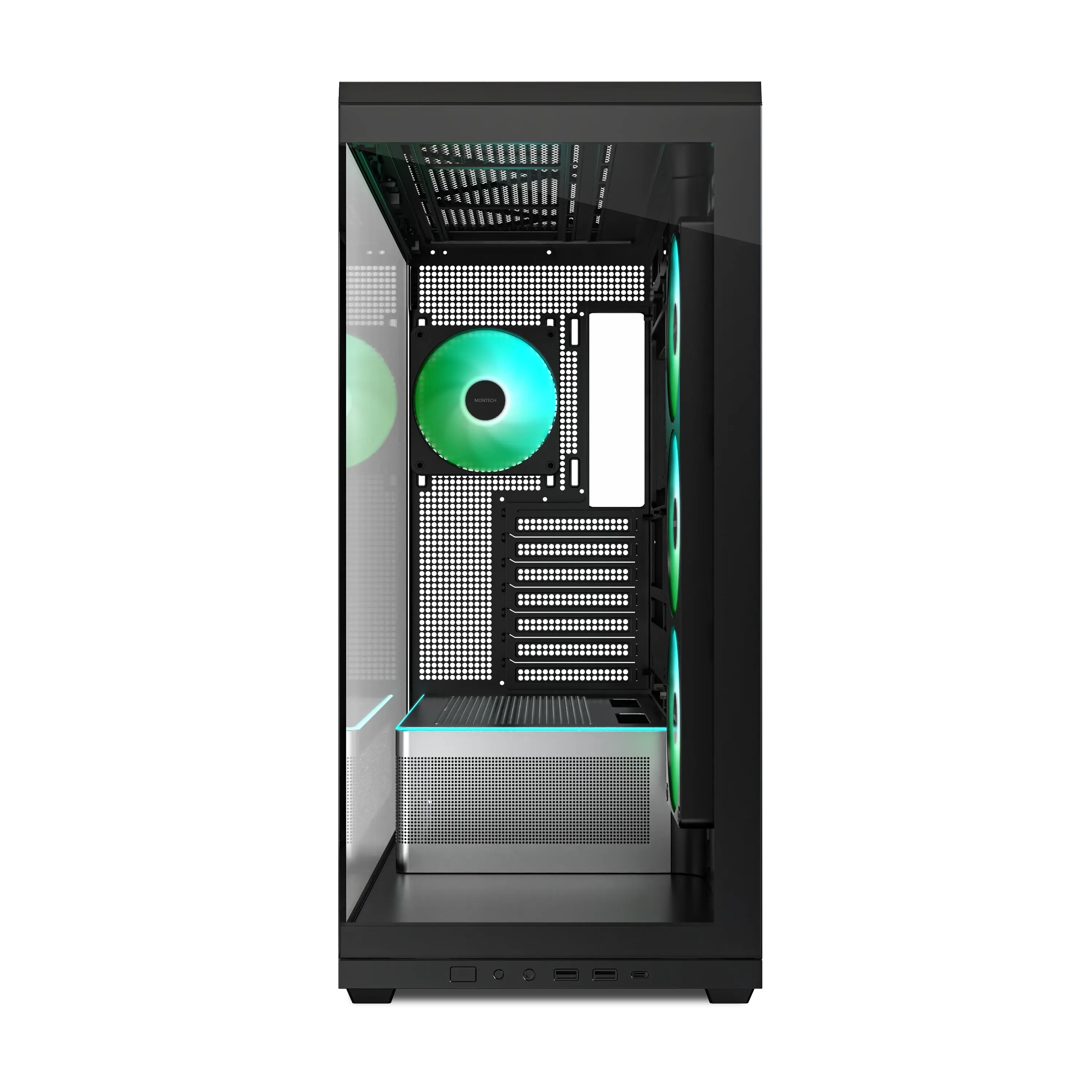 MONTECH TG3 ATX CASE BLACK thumbnail 4